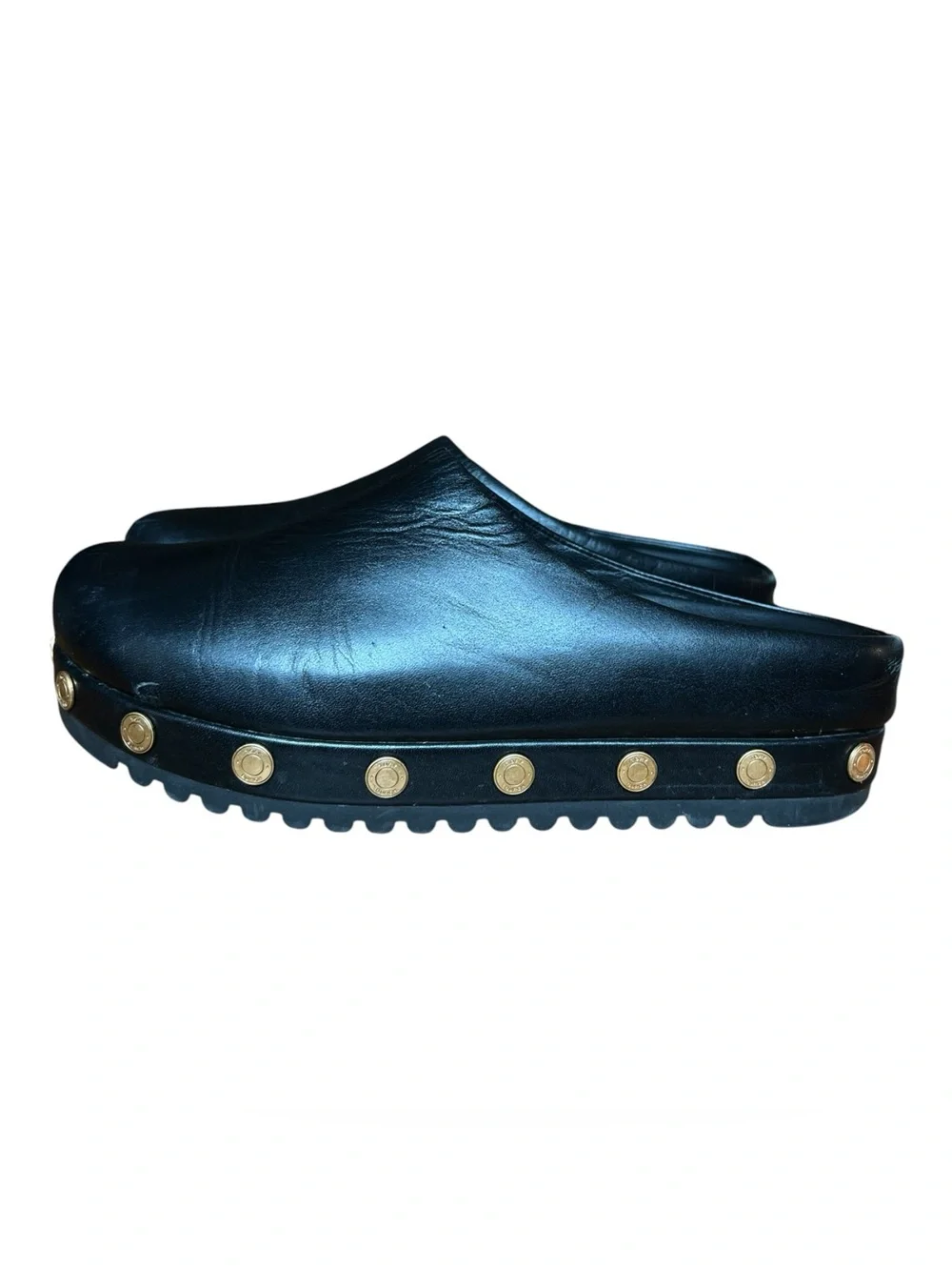 Tory Burch Leather Coin Studded Mule